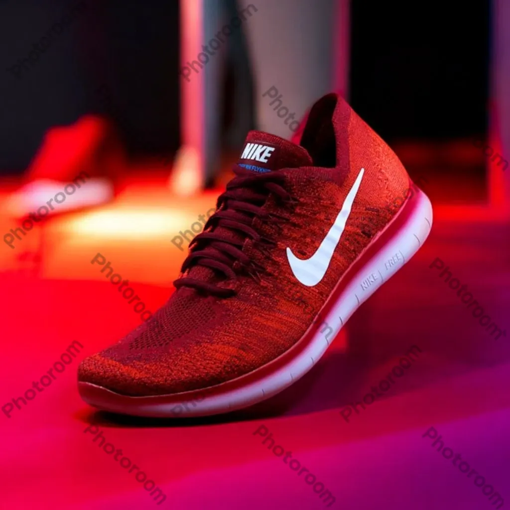 Allbirds Tree Runner sneaker processed by Photoroom — vibrant background for ad campaigns